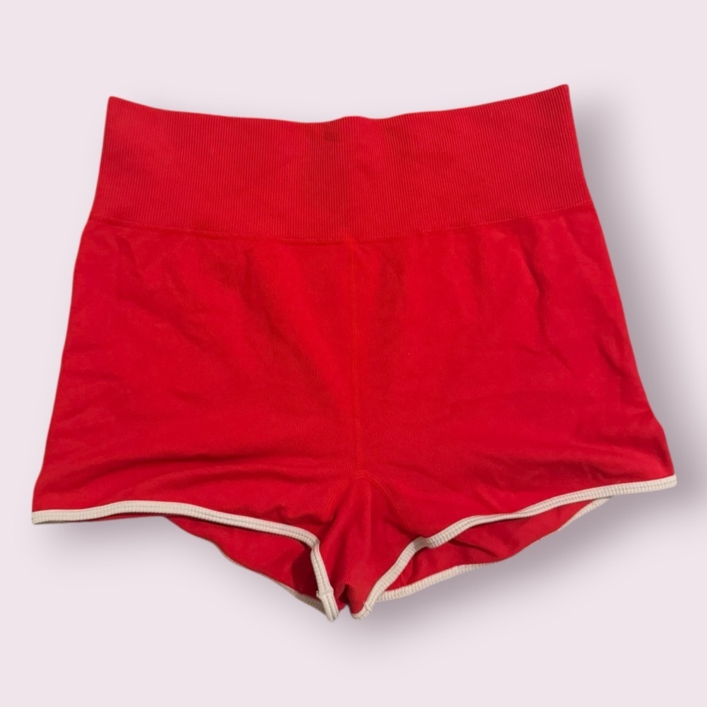 Wild Fable Red High Rise Shorts Stretch Knit Lounge Size L